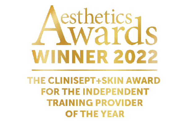 Aesthetics Awards 2022 Winners Logo for Independent Aesthetics Training Provider of the Year